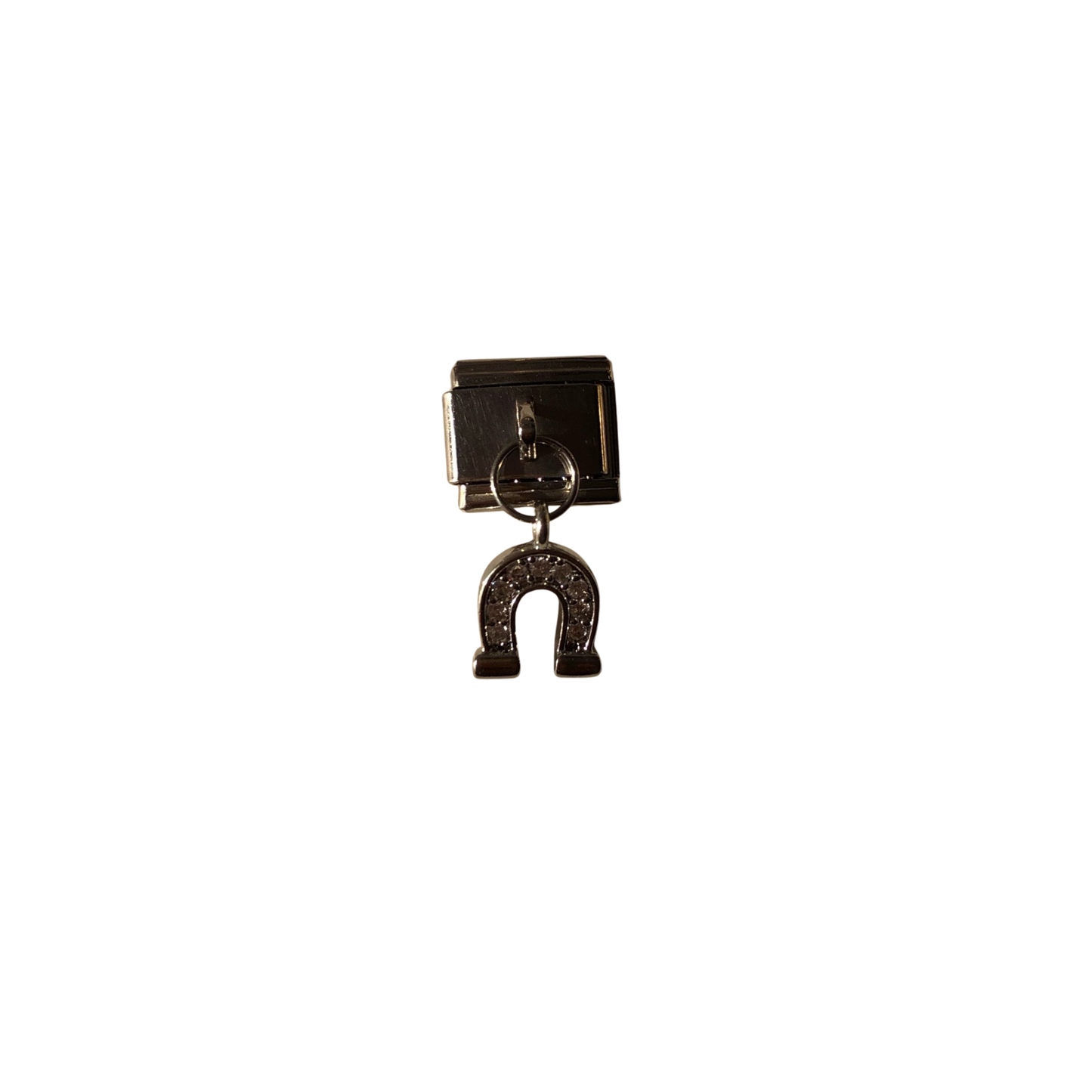 Charm herradura plateada