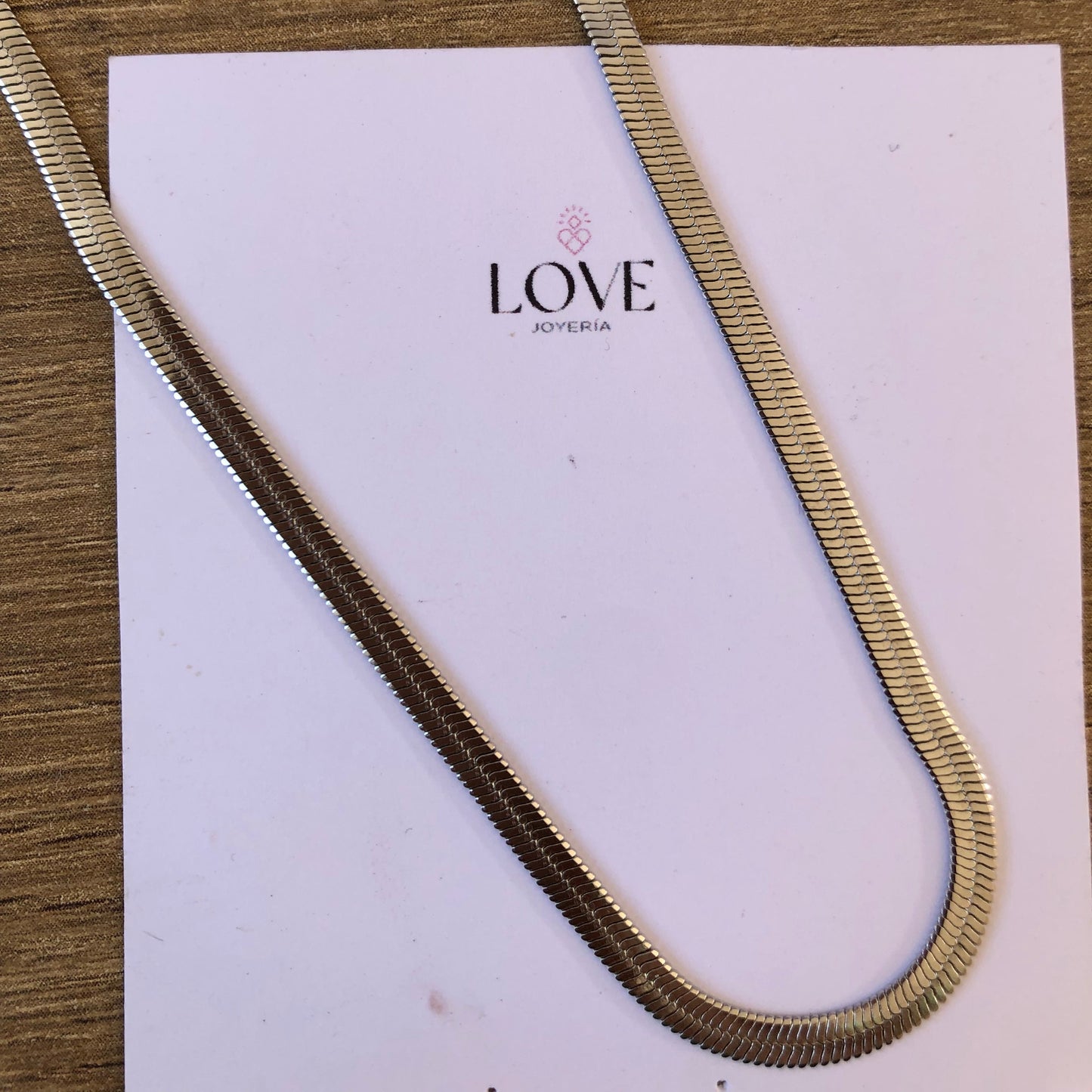 Cadena planchada 3 mm acero color plata