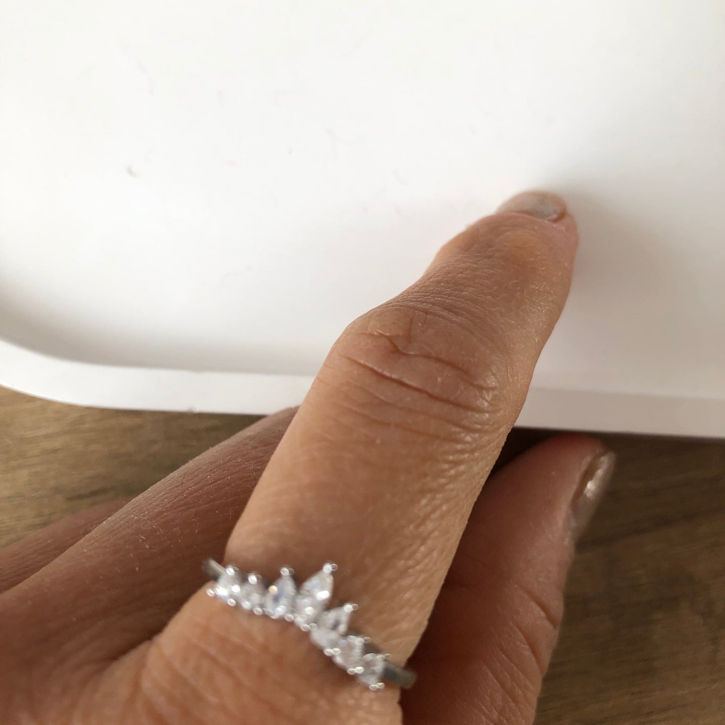 Anillo corona plata .925