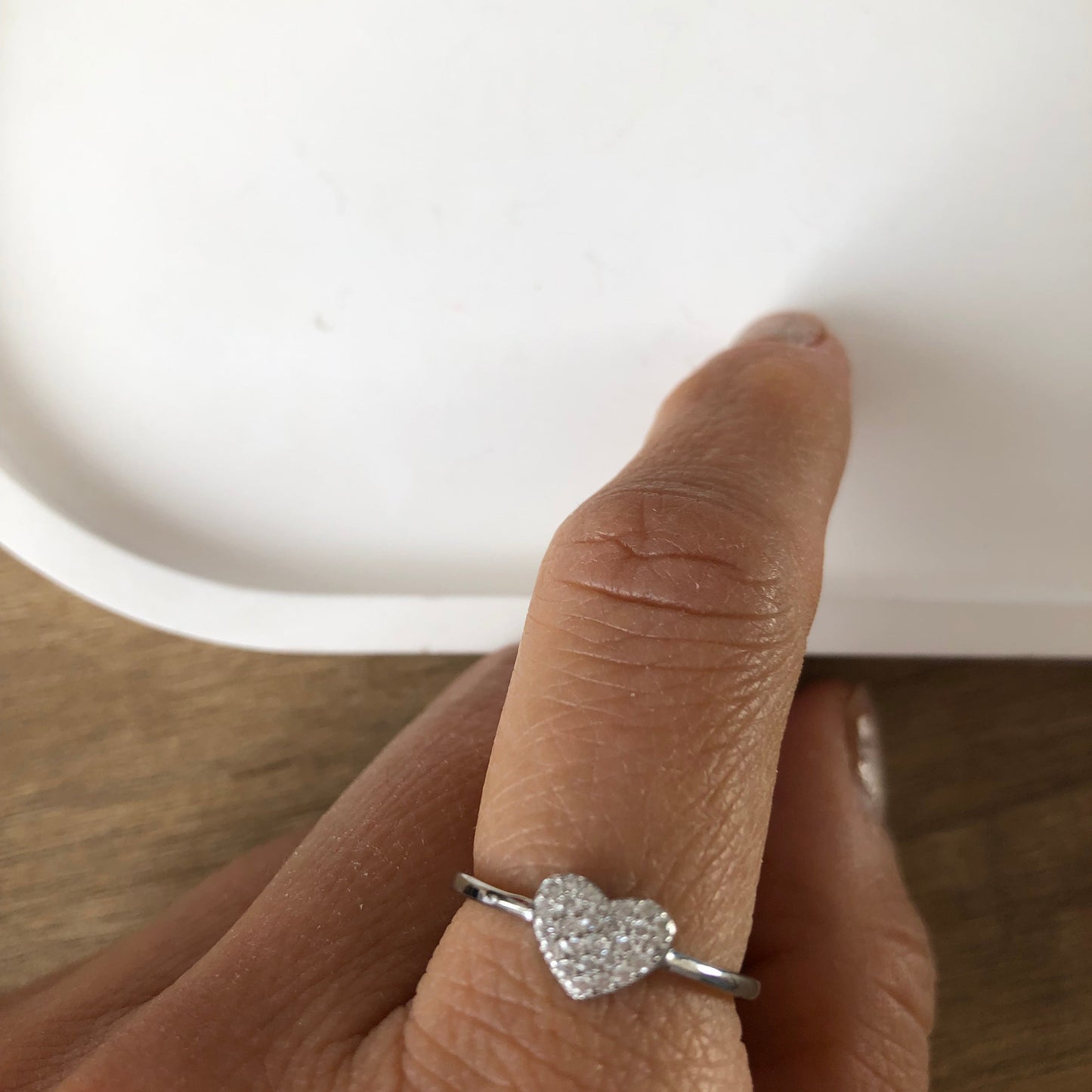 Anillo corazón plata .925