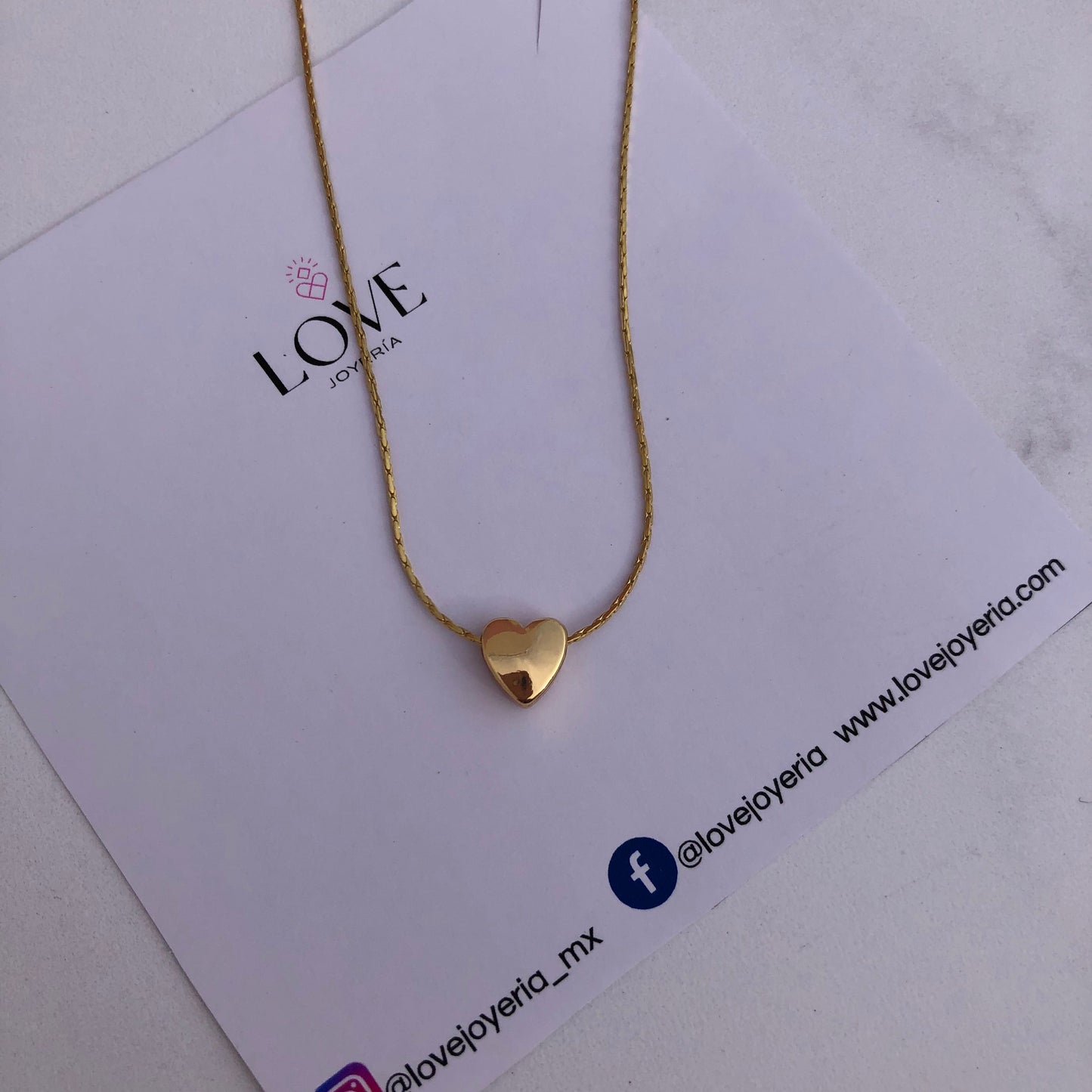 Collar corazón