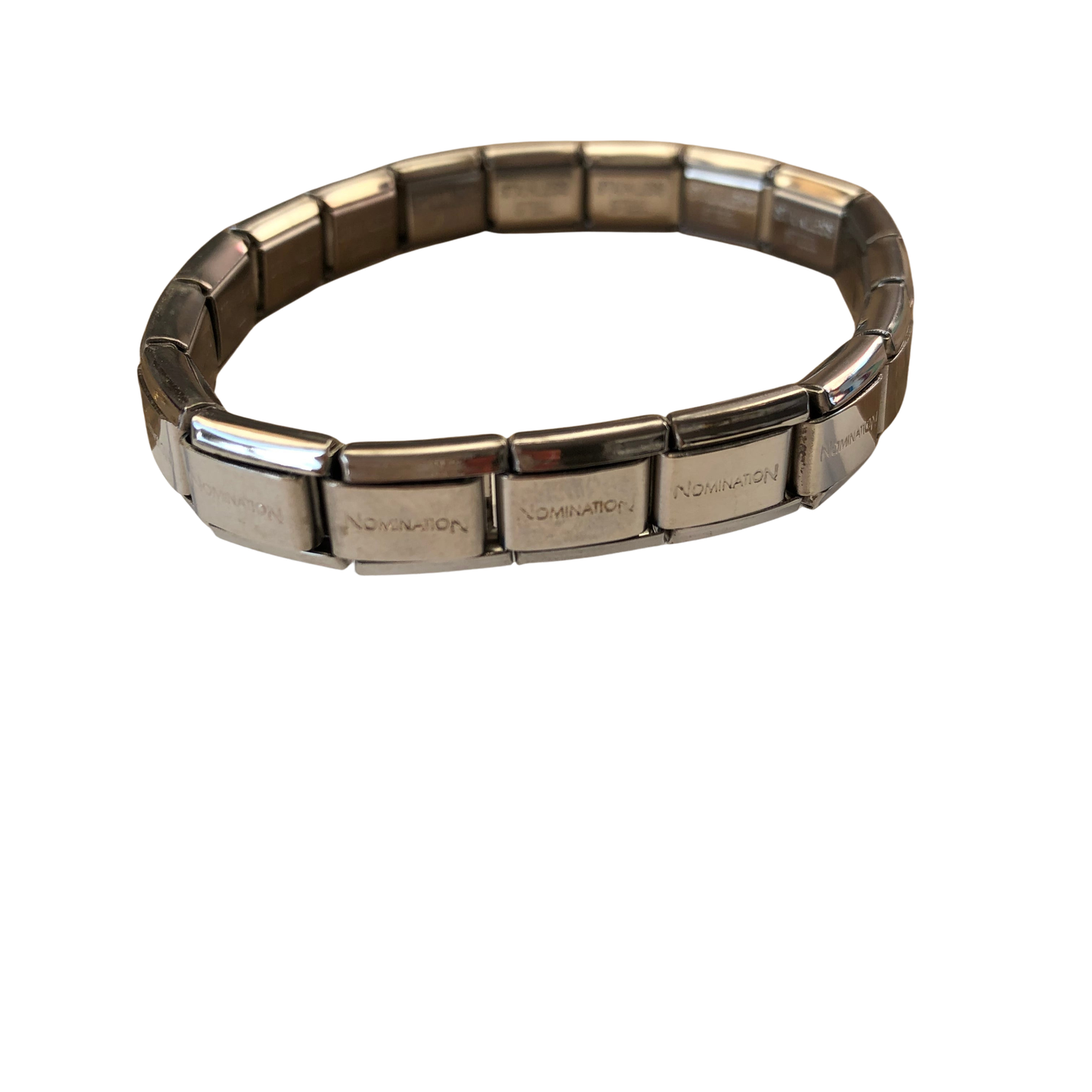 Brazalete italiana acero plateado