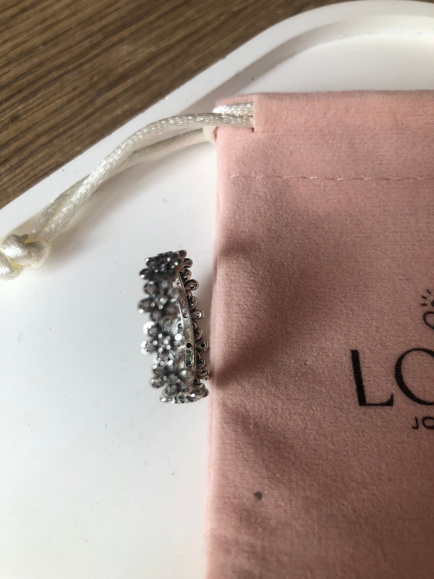 Anillo Plata .925 de flores