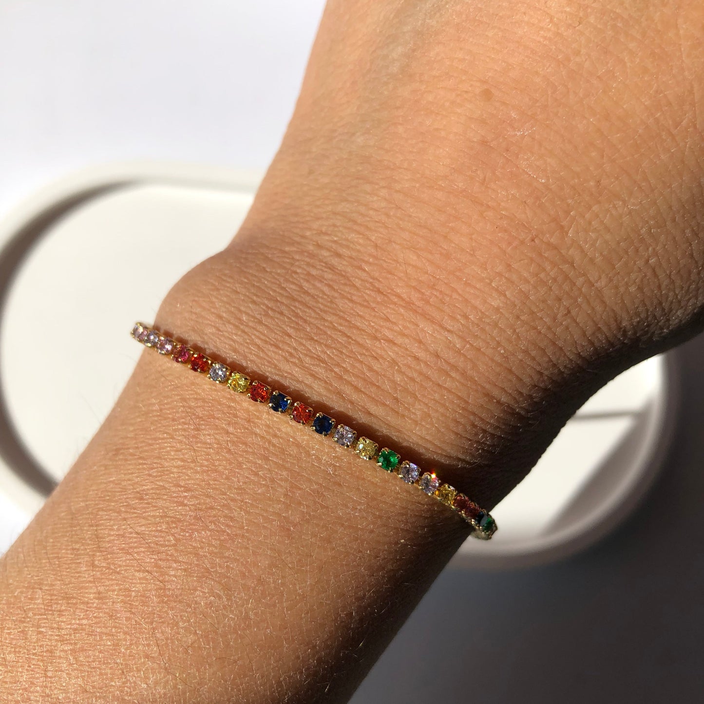 Pulsera multicolor ajustable
