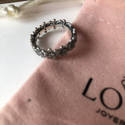 Anillo Plata .925 de flores