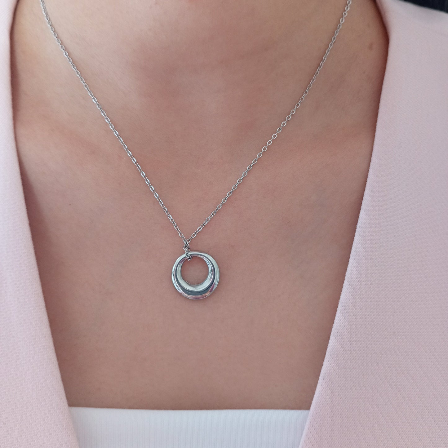Collar círculo acero