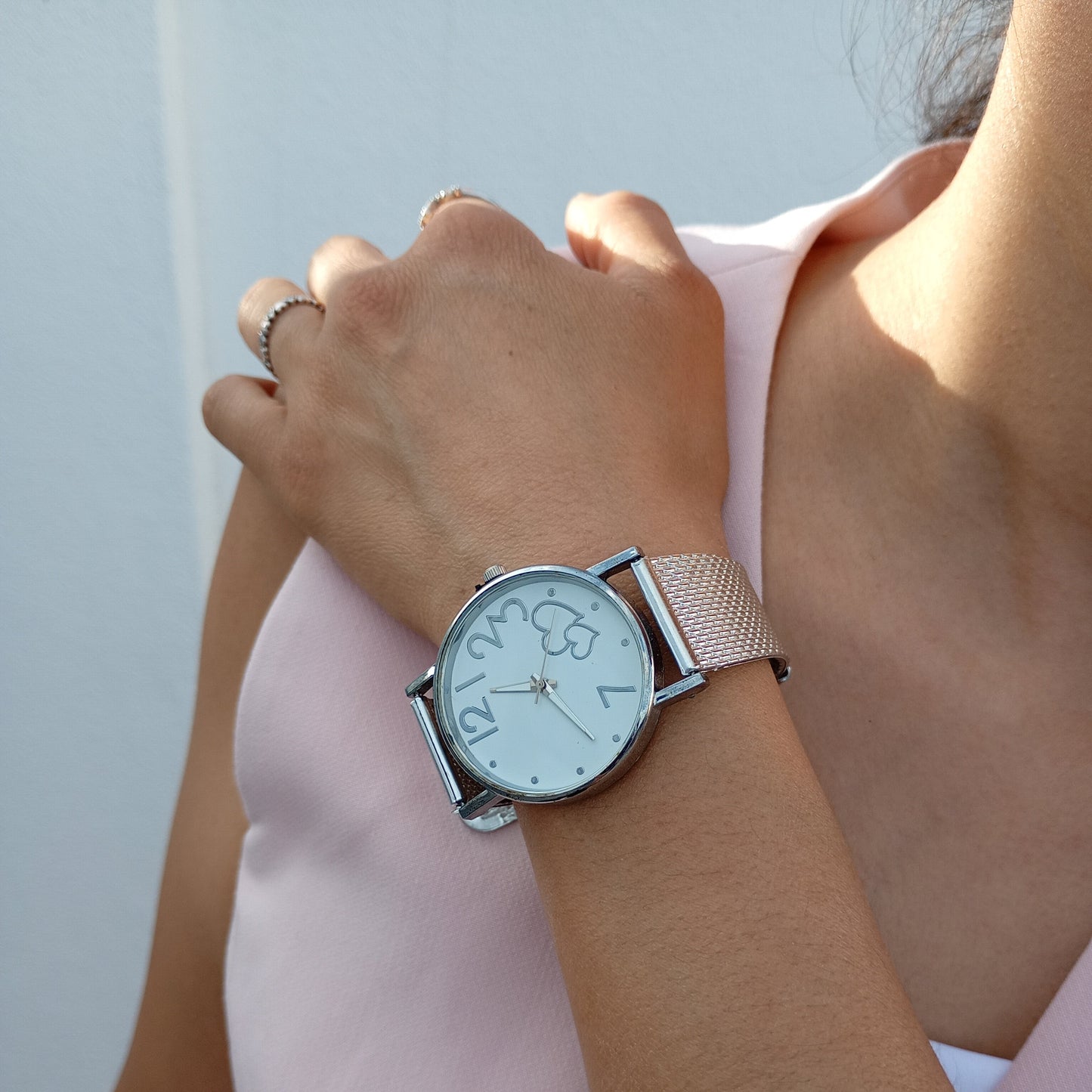 Reloj plateado