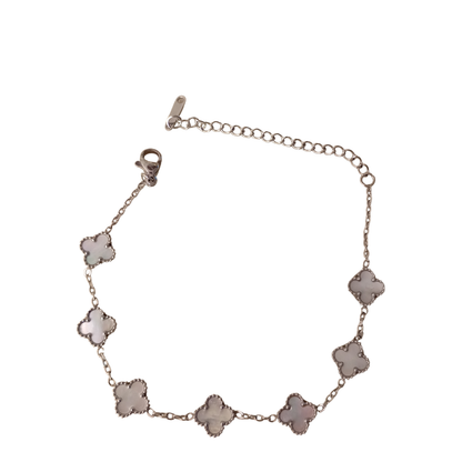 Pulsera acero y madre perla