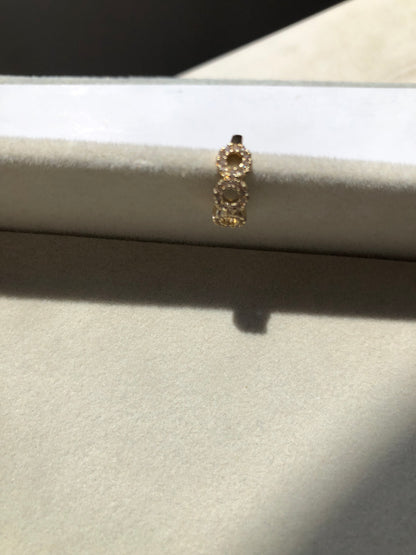Earcuff círculos con zirconias