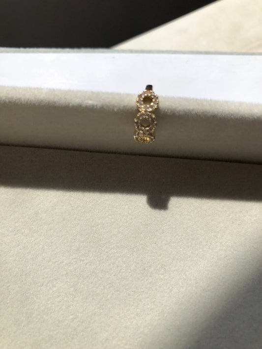 Earcuff círculos con zirconias