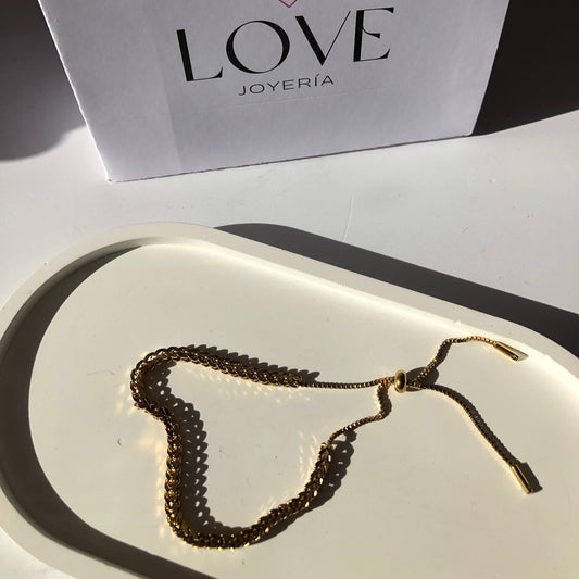 Pulsera acero tipo cadena