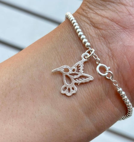 Pulsera colibrí Plata 925