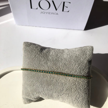 Pulsera ajustable azul cielo
