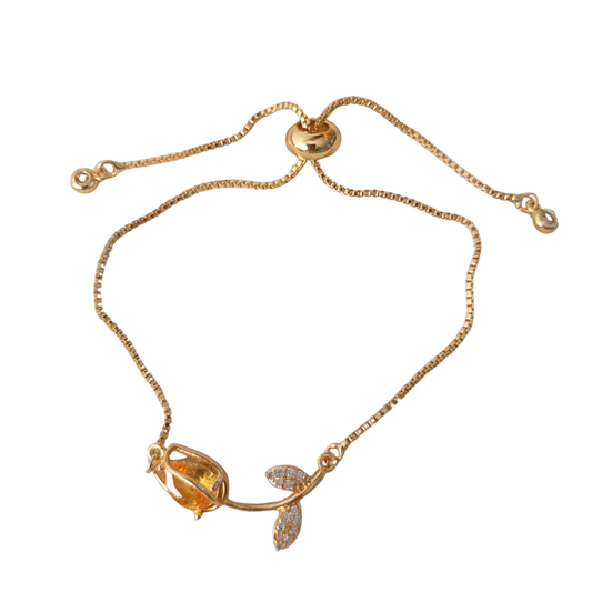 Pulsera tulipán amarilla