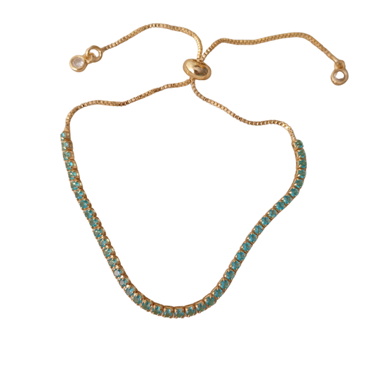 Pulsera ajustable azul cielo