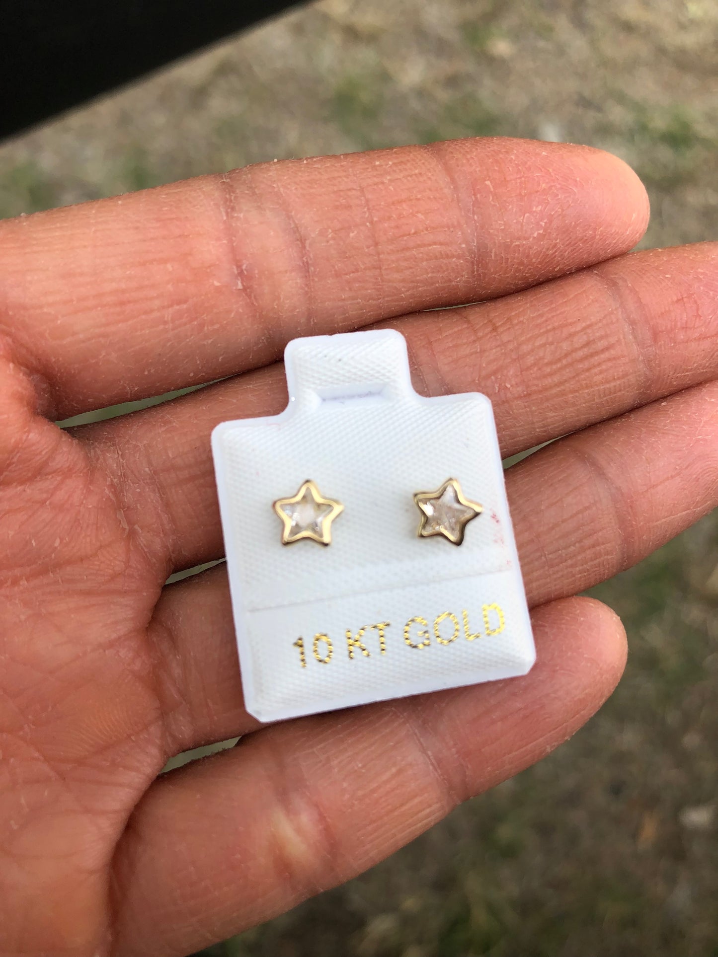 1 Piercing Estrella ORO 10K