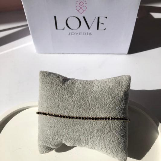 Pulsera ajustable color negro
