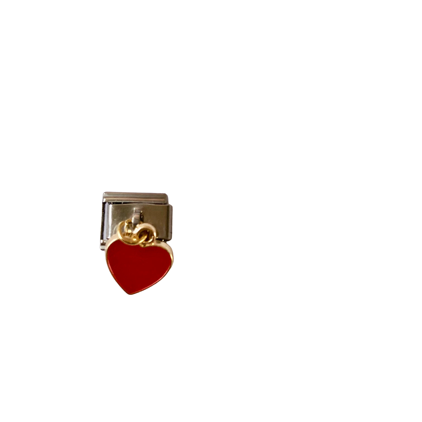 Charm corazón rojo colgante