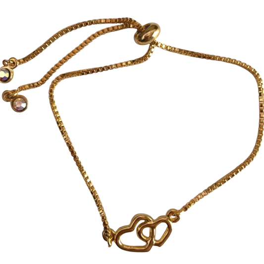 Pulsera Corazones Entrelazados