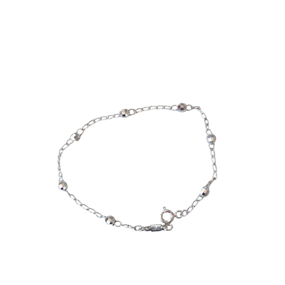Pulsera plata .925 bolitas