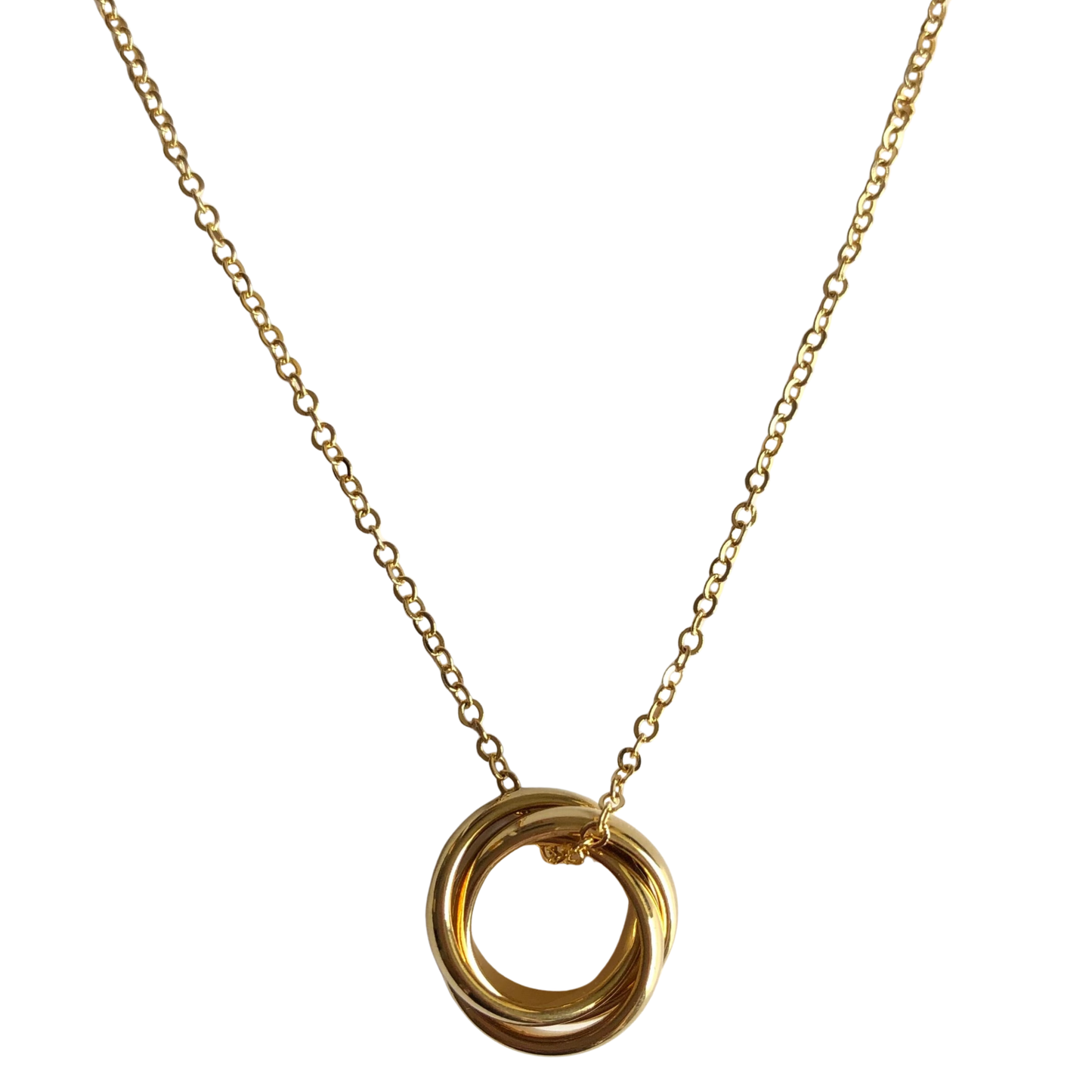 Collar Aros entrelazados