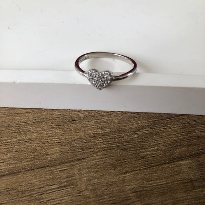 Anillo corazón plata .925