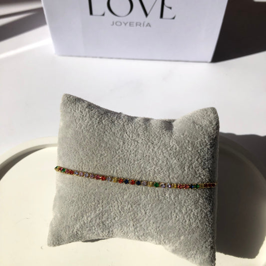 Pulsera multicolor ajustable