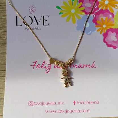 Collar niños con corazón