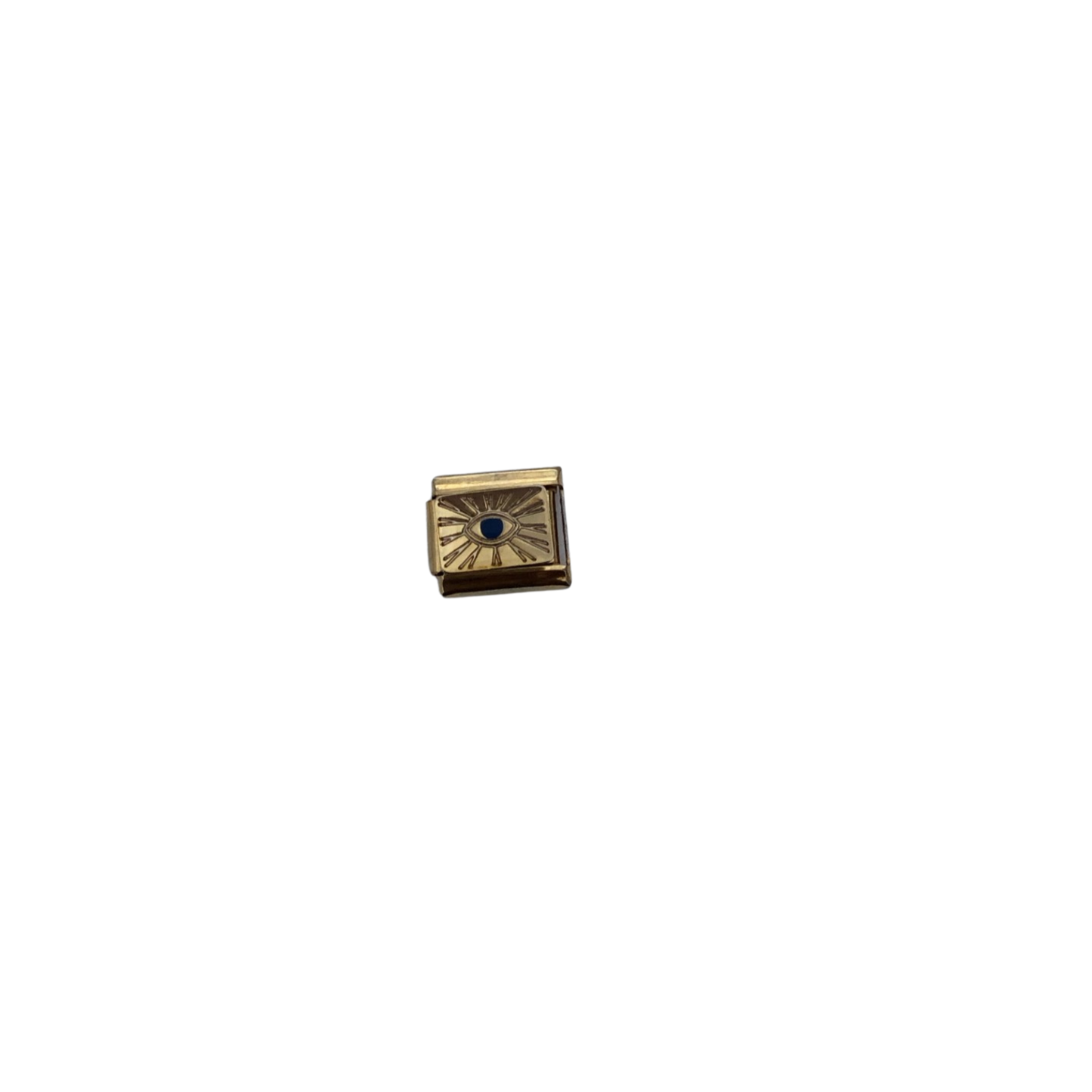 Charm para pulseras italianas dorado ojo resplandor