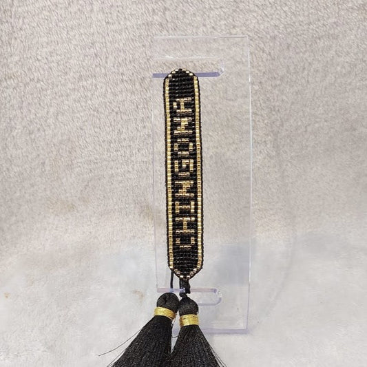 Pulsera Miyuki Negra Chingona