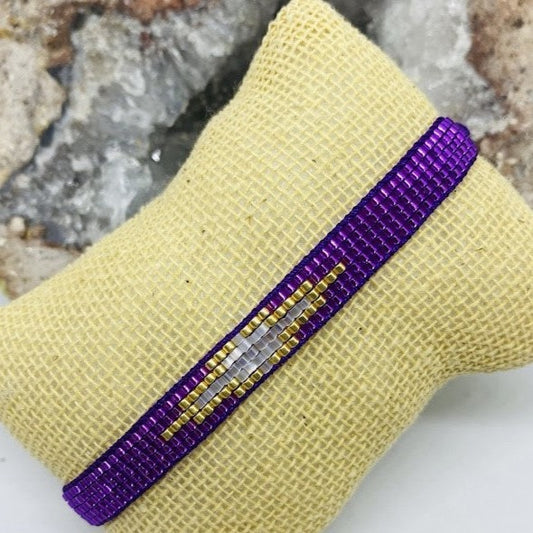 Pulsera Miyuki Morada