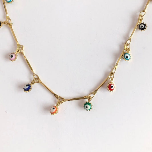 Choker Ojitos de Colores Mini
