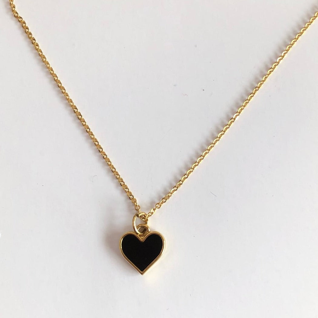Collar Corazón Negro