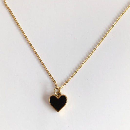 Collar Corazón Negro